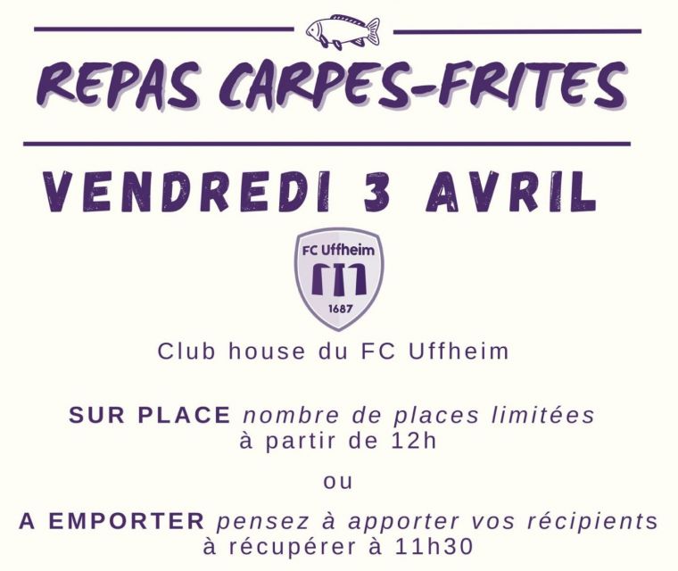 Repas Carpes-Frites du FC Uffheim
