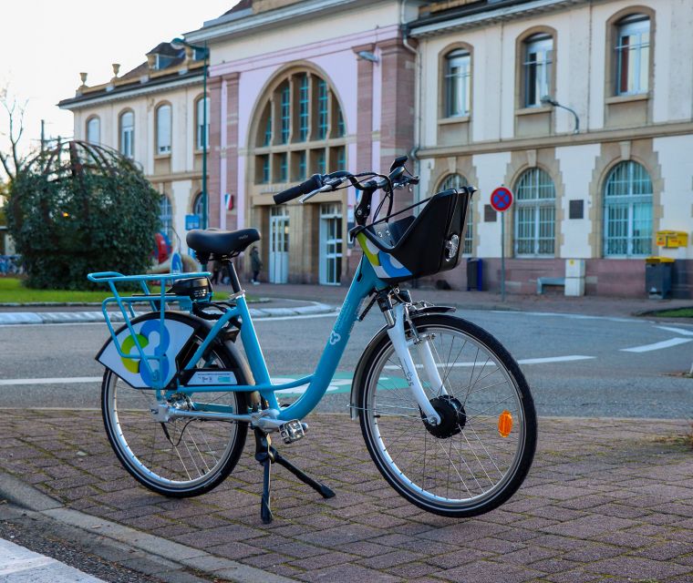 Une vélostation à la gare de Saint-Louis